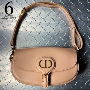 Dior Leather Bobby East West Flap Bag in Rose Peach